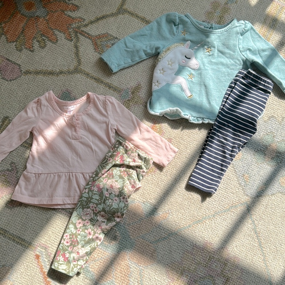 Two 12-month long sleeve outfits Play